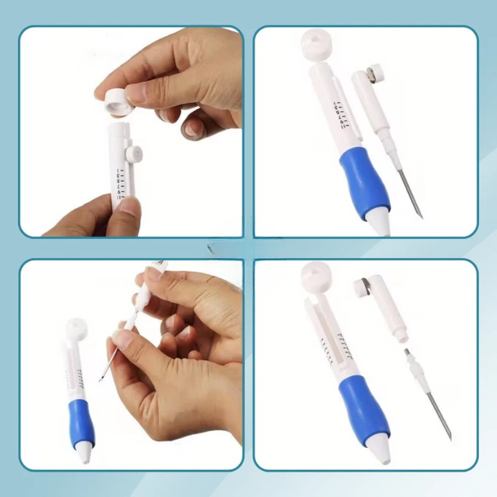 Storage Case with Stainless Steel Needle Stick Set