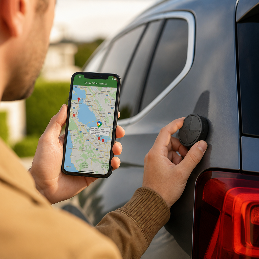 Real-Time GPS & GSM Magnetic GPS Tracker (20-Day Battery)