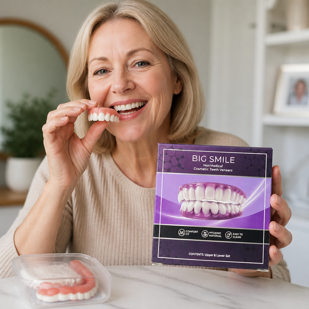 Natural-Looking Lightweight Removable Dentures (Upper & Lower Set)