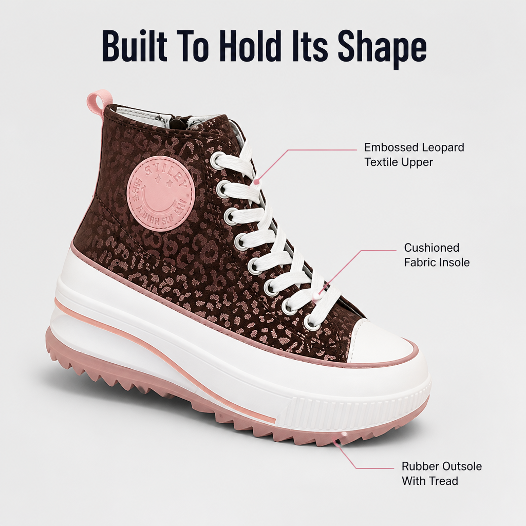 BlissStride™ Leopard-Glow Sneakers — Elevate Your Style and Comfort, Own Every Step with Confidence