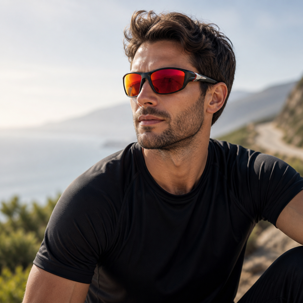 Polarized UV400 Rubber-Grip Wrap Sunglasses