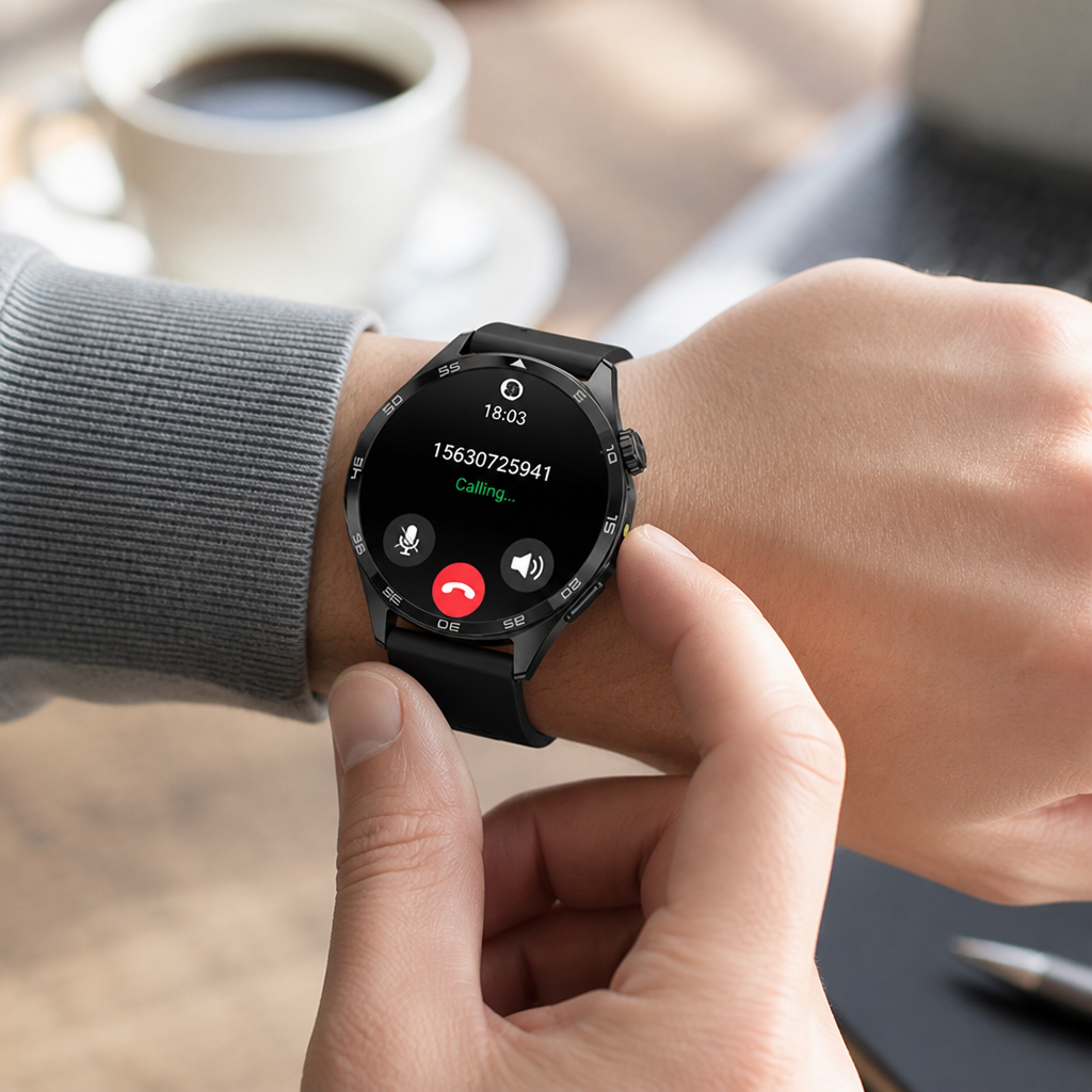 Wireless Calling & SMS Pedometer Smartwatch (Men's)