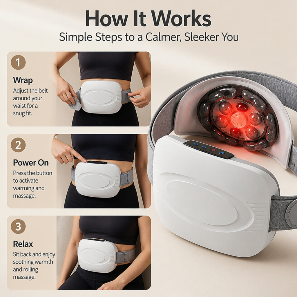 LuminaCore™ — Melt Belly Tension and Cramps With Deep Heat and Rolling Massage