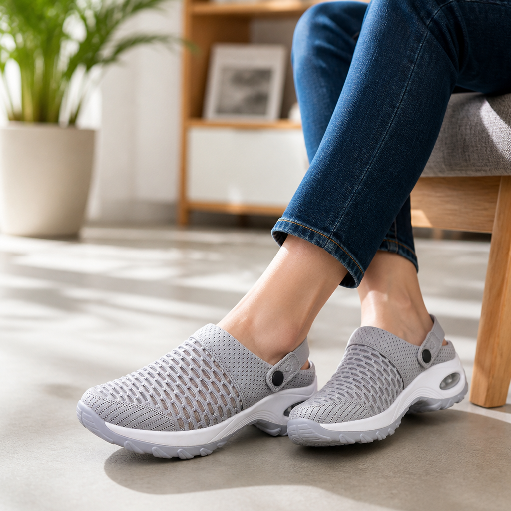 Air-Cushion Breathable Mesh Orthopedic Clogs
