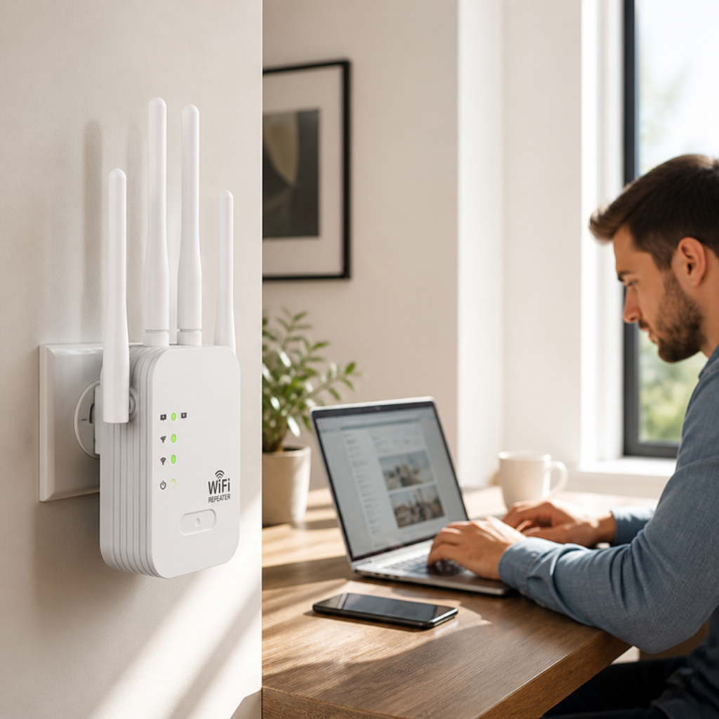 Dual-Band 1200 Mbps Wi-Fi Range Extender (Indoor/Outdoor)