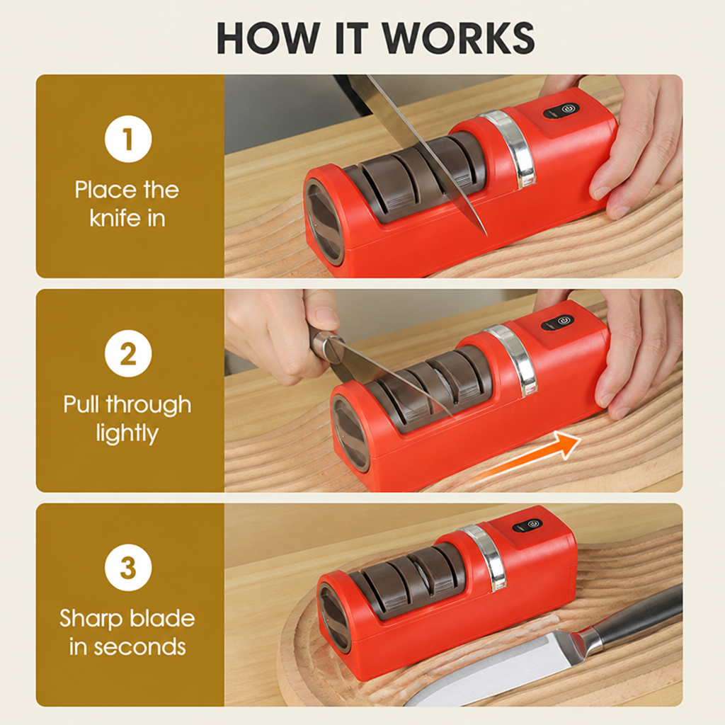 DiamondEdgePro™ — Cut Like a Chef with Blades That Feel Sharper and Safer Instantly