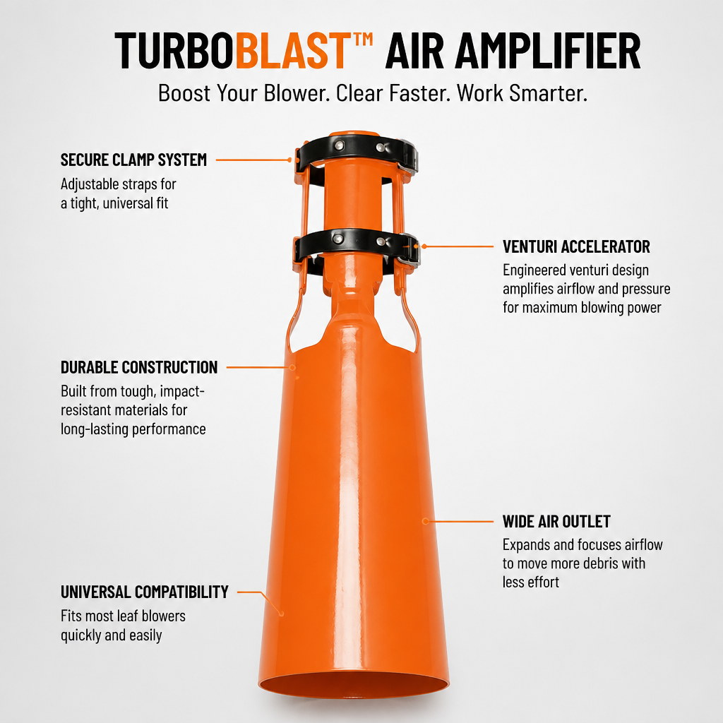 TurboBlast™ — Instantly Supercharge Your Blower for Effortless, Fast Yard Cleanup