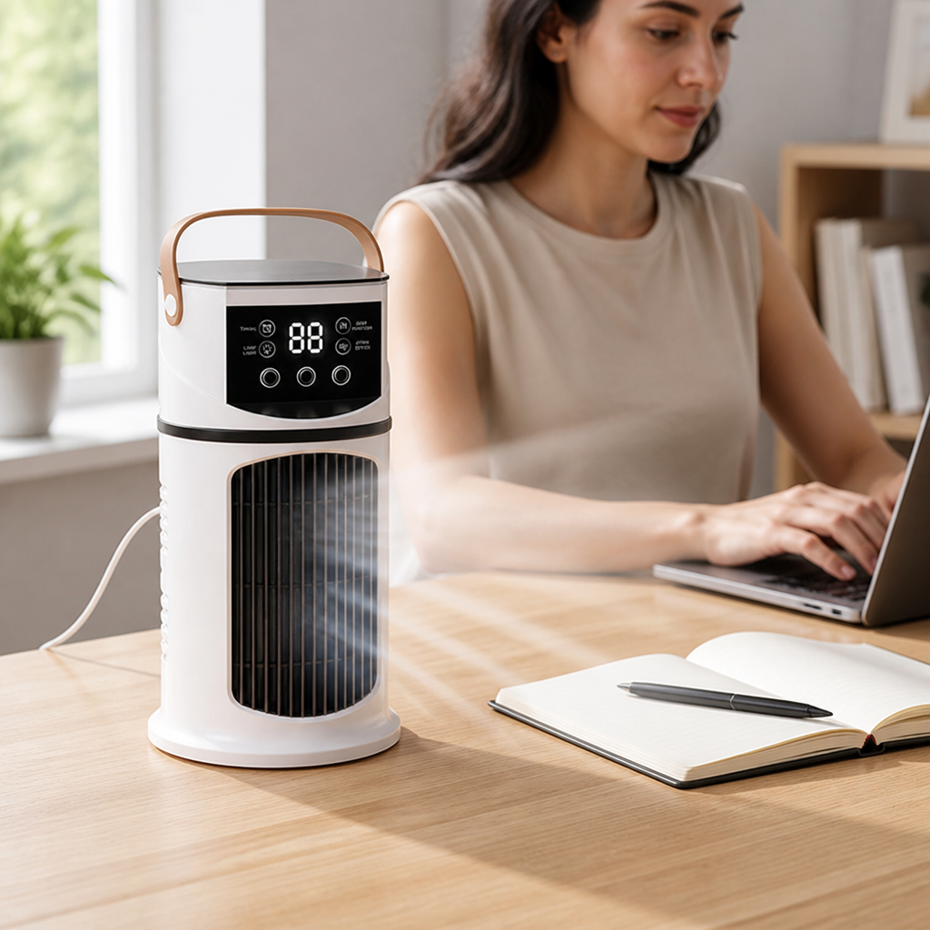 USB-Powered Misting Portable Air Cooler (14 fl oz Tank)