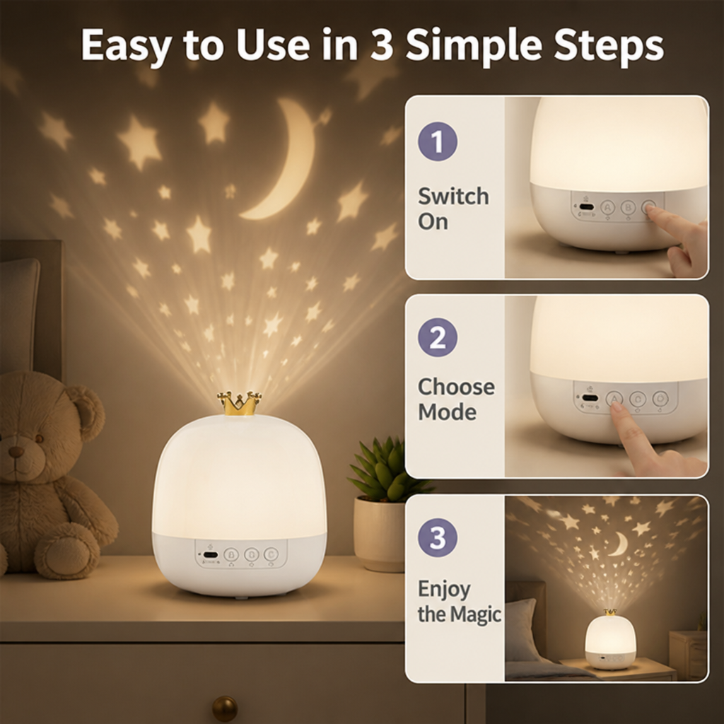 CelestiaBeam™ — Drift Into Tranquil Nights Wrapped in Soothing Starlight