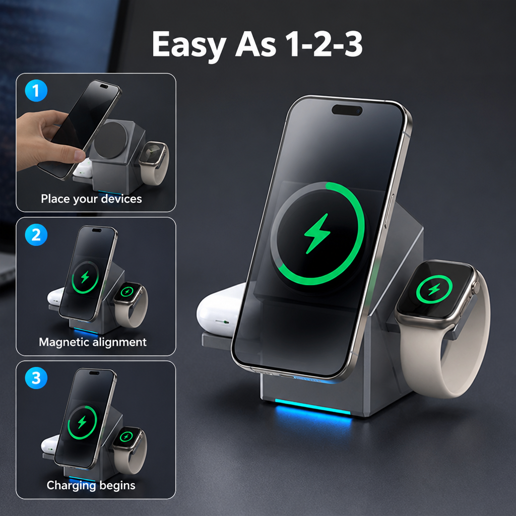 Voltique™ — Power Every Device Instantly with Zero Clutter and Total Freedom