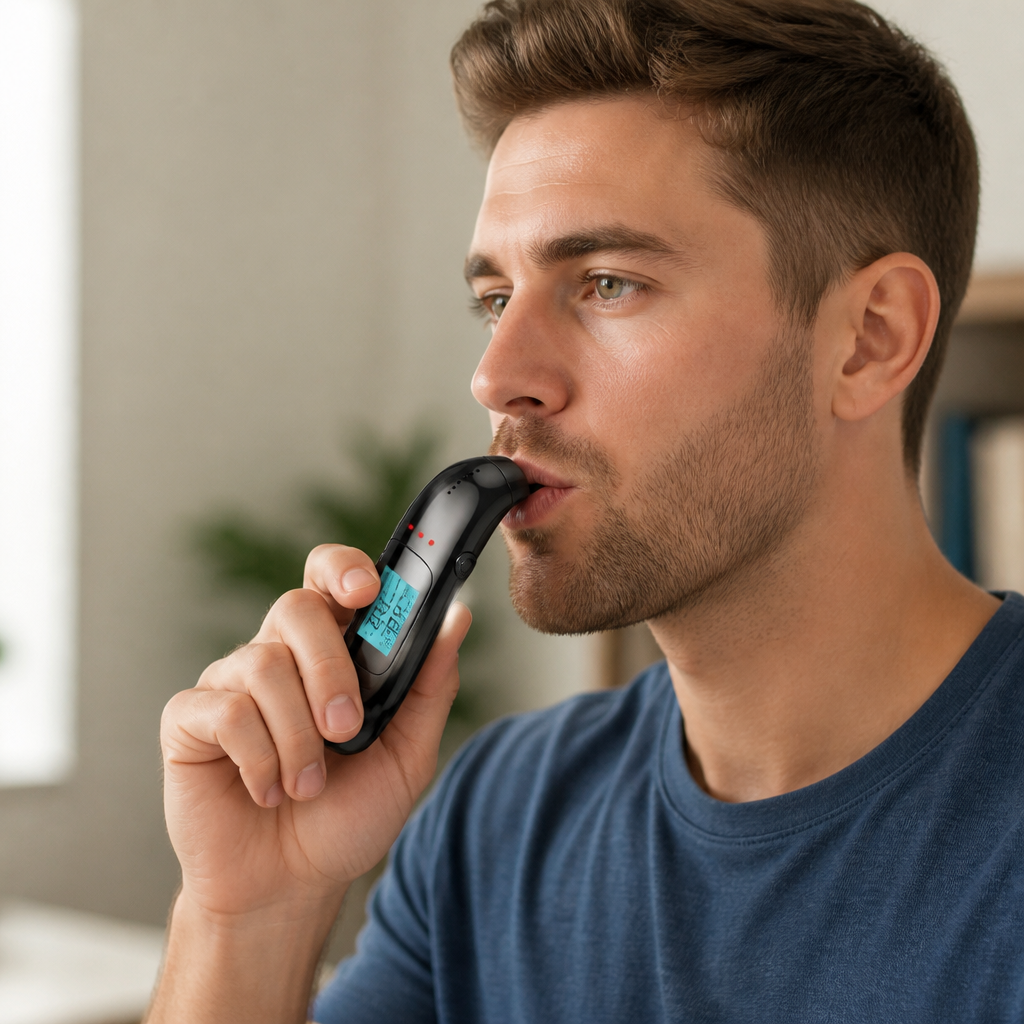 Contactless LED Breathalyzer (USB Rechargeable)