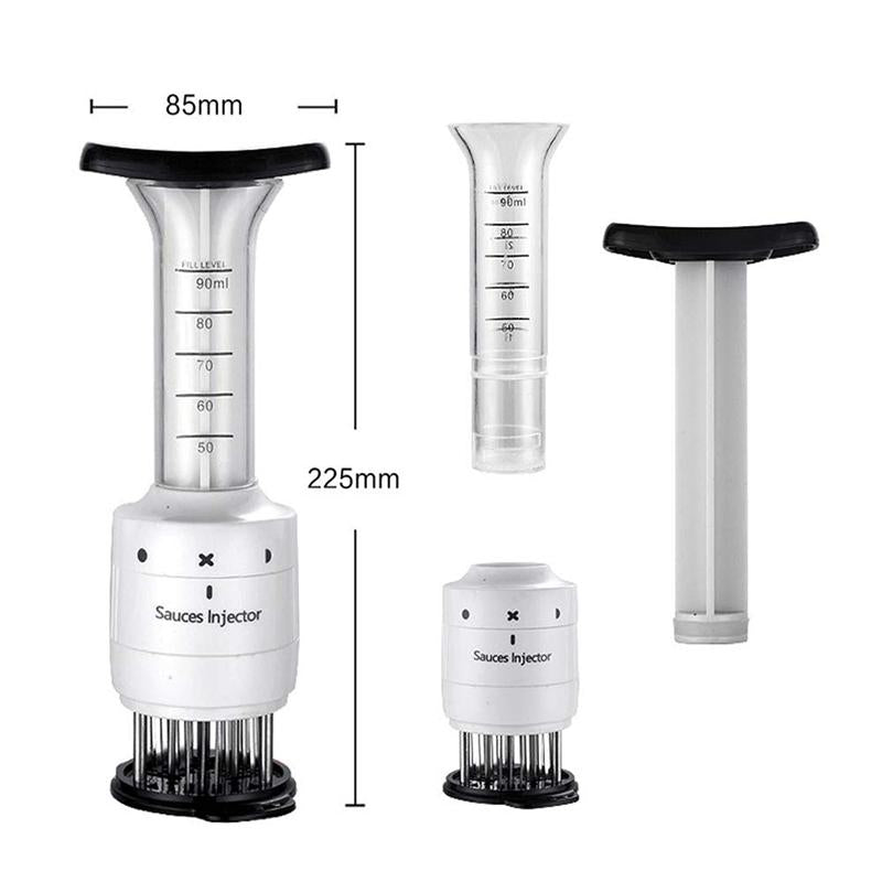 Flavor Injector Syringe Kit with Needles for BBQ, Turkey & Brisket - Stainless Steel