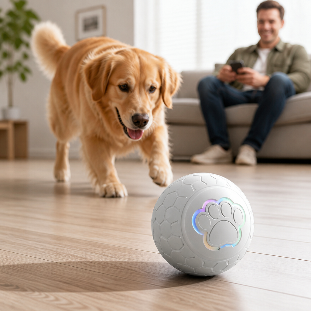 Automatic Bouncing Waterproof & Bite-Resistant Dog Toy Ball
