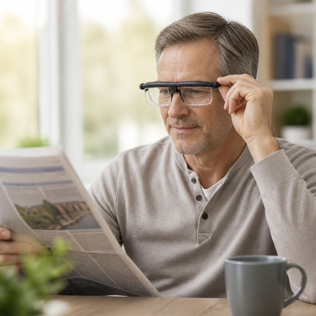 Dual-Lens Adjustable Prescription Glasses