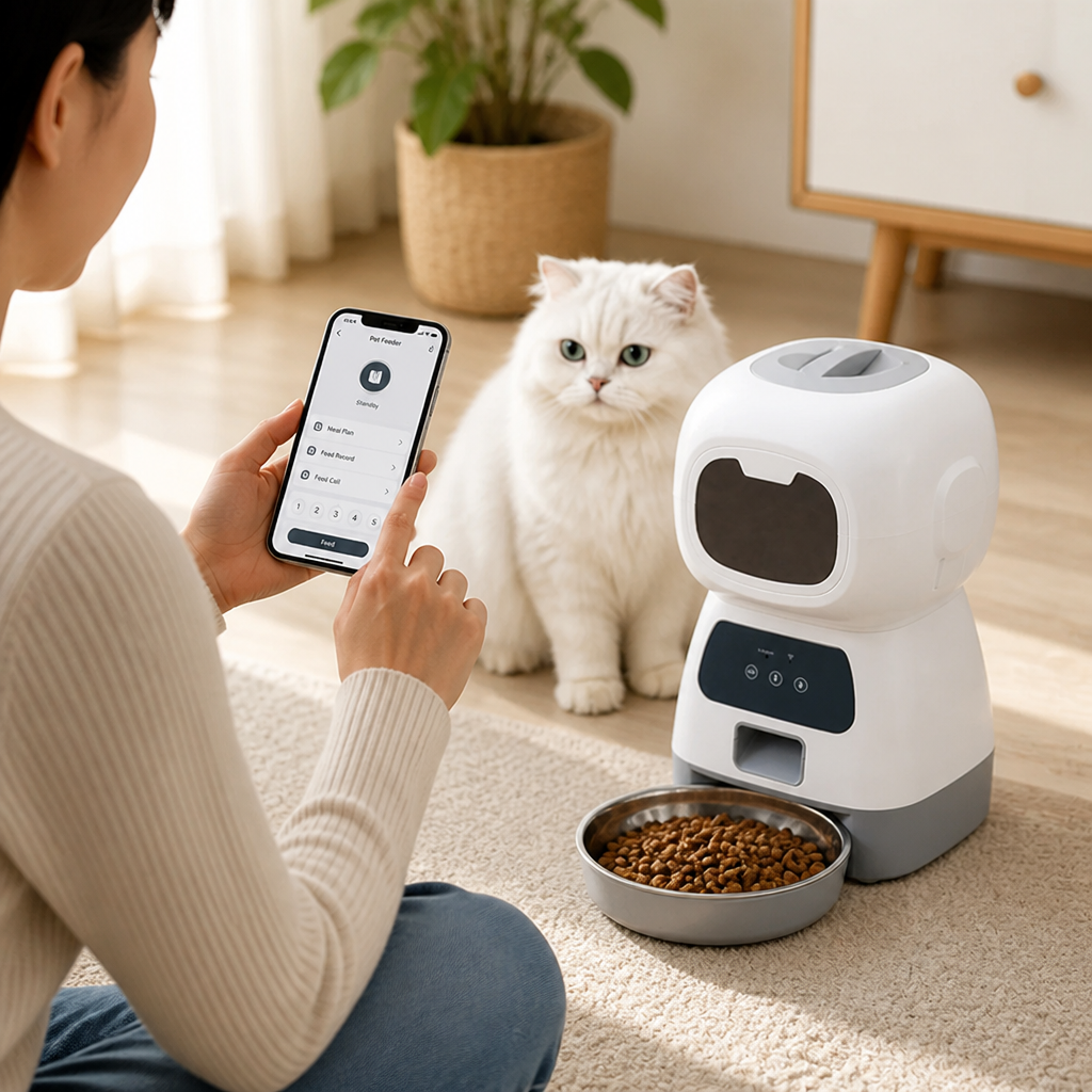 Programmable Wi‑Fi Automatic Pet Feeder (Dual Power)