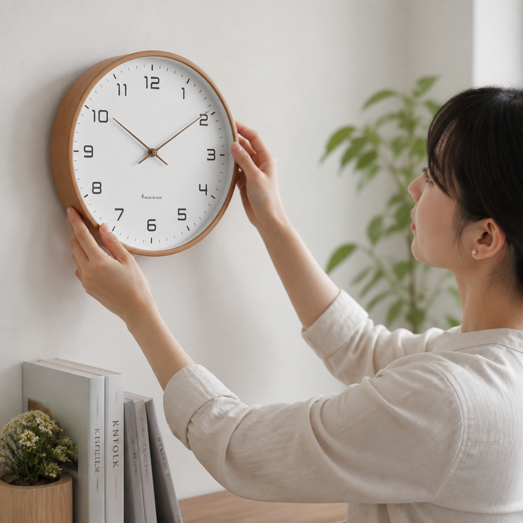 Silent Solid Wood Wall Clock