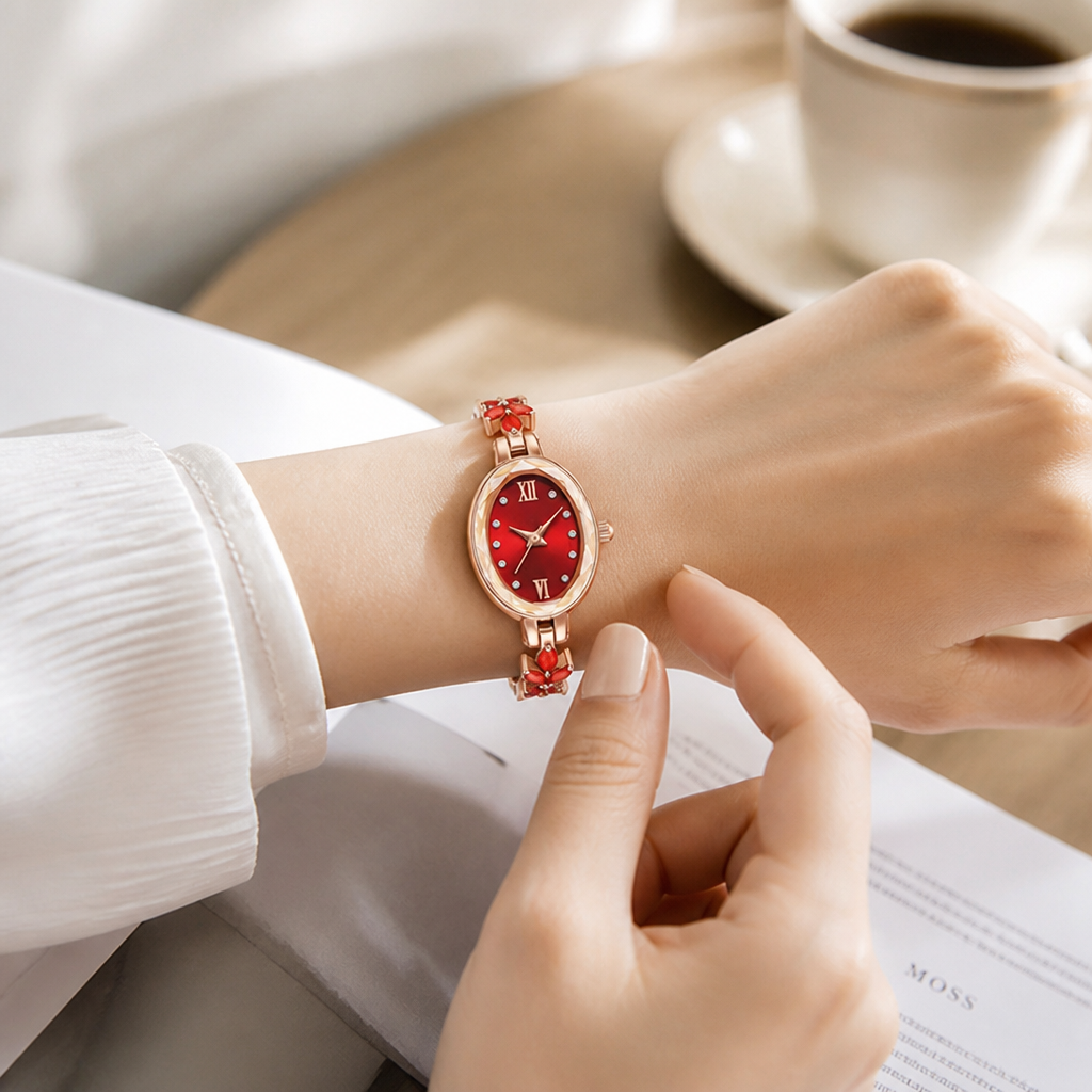 Quartz Water-Resistant Stainless Steel Watch (Women's)