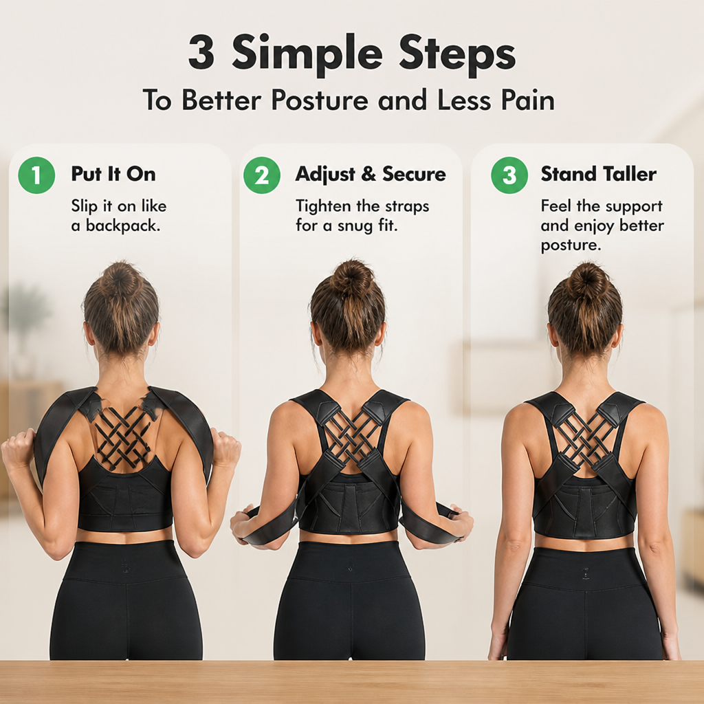 SpineBoost™ — Stand Taller Instantly and Move Through Your Day Pain-Free