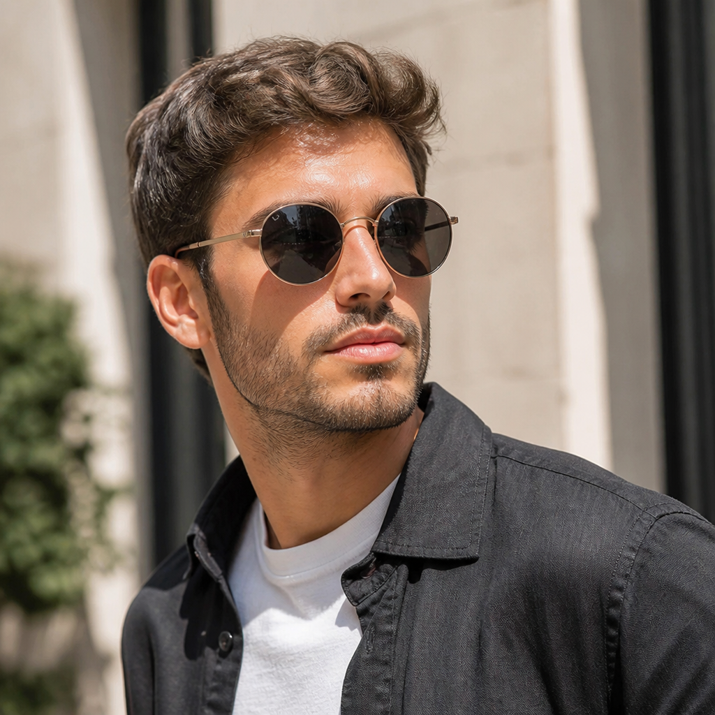 Polarized UV400 Vintage Alloy Sunglasses