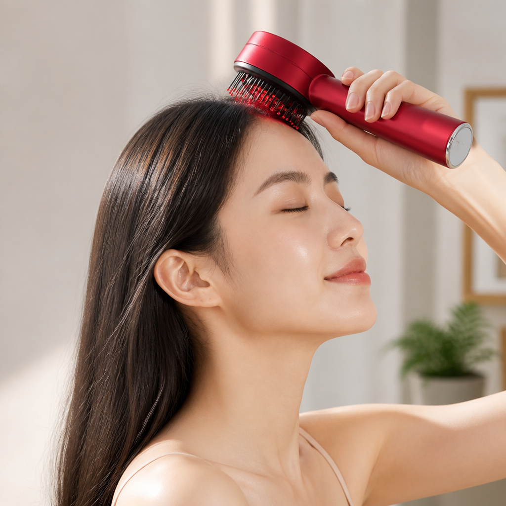 Microcurrent & Red Light Scalp Massager (With Dispenser)