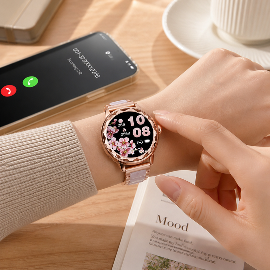 AI Voice & Call-Enabled Smartwatch (100+ Sports Modes)