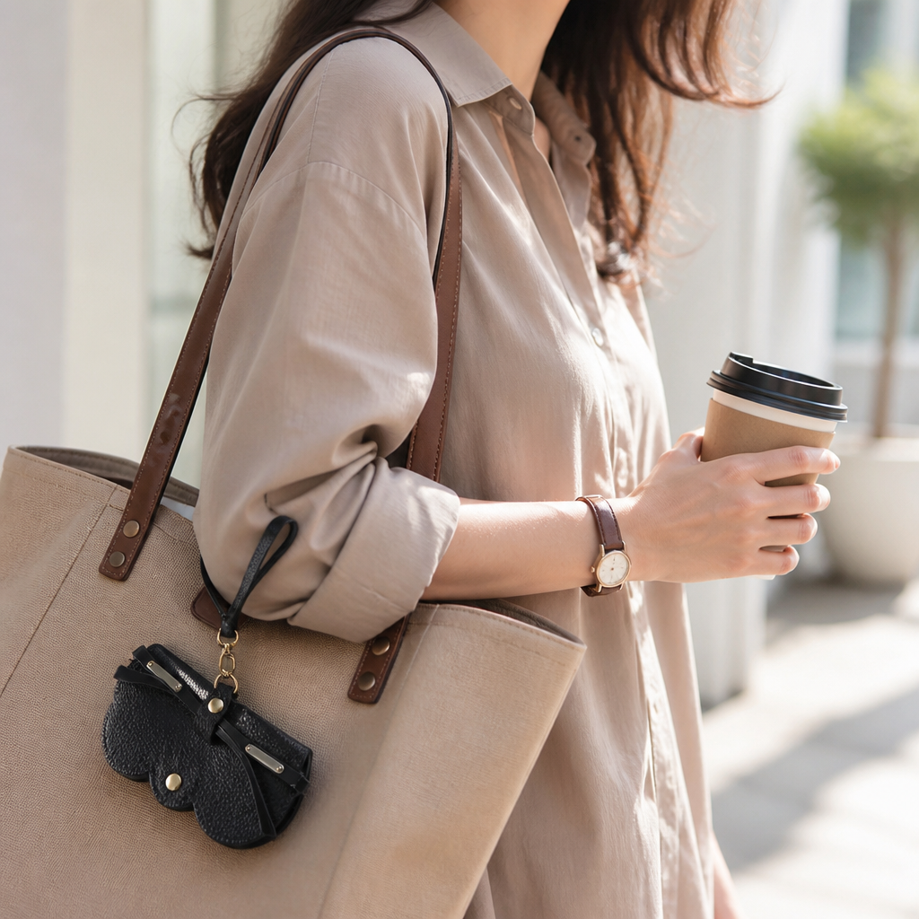 Durable PU Leather Soft-Lined Sunglasses Case (Snap Closure)