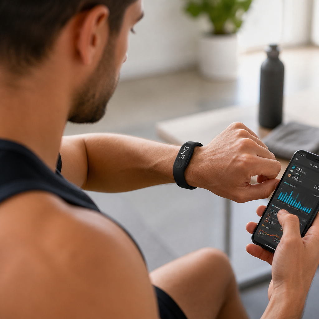 Waterproof Vibration & Temperature Tracking Smartwatch