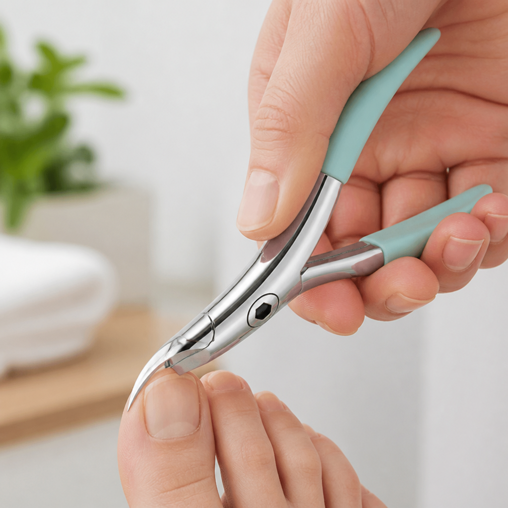 Ergonomic Non-Slip Medical-Grade Stainless Steel Toenail Clipper (Wide Jaw)