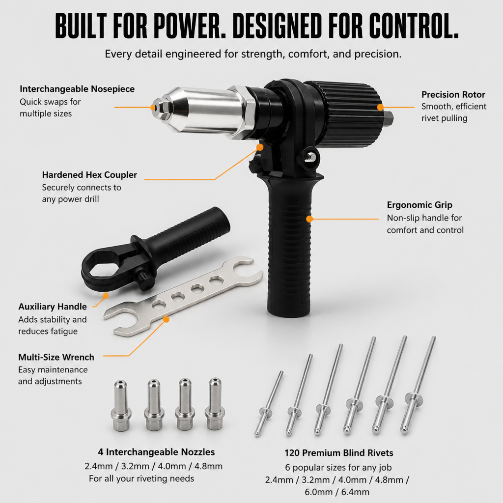TitanRivet™ — Take Command of Every Rivet with Unshakable Precision and Power