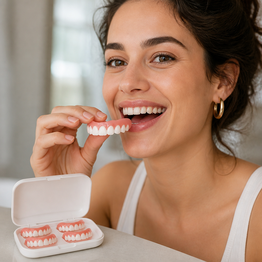 Flexible Removable Cosmetic Teeth Veneers (5 Pairs)