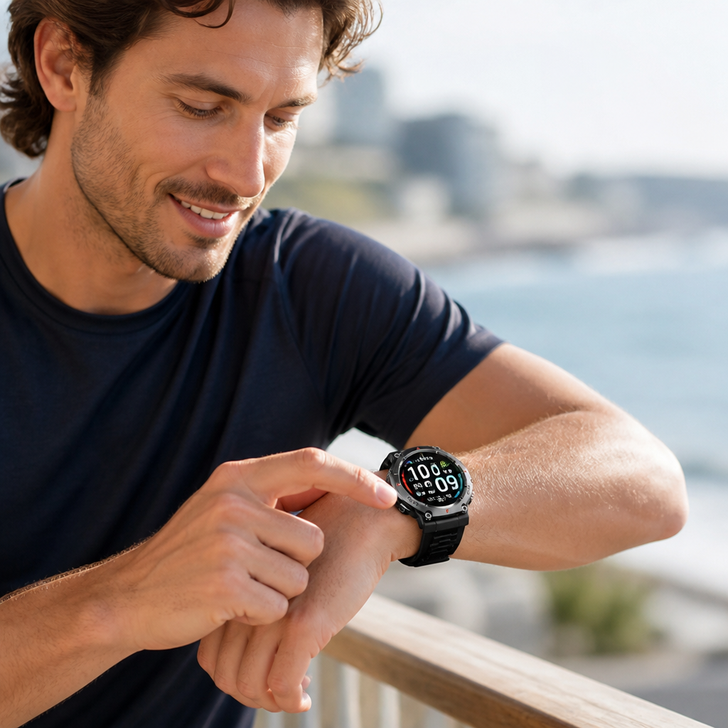 1.43" HD AMOLED Swimproof Smartwatch (100+ Sport Modes)
