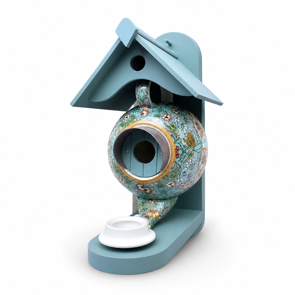 Hand-Painted UV-Resistant Resin Birdhouse (Hanging)