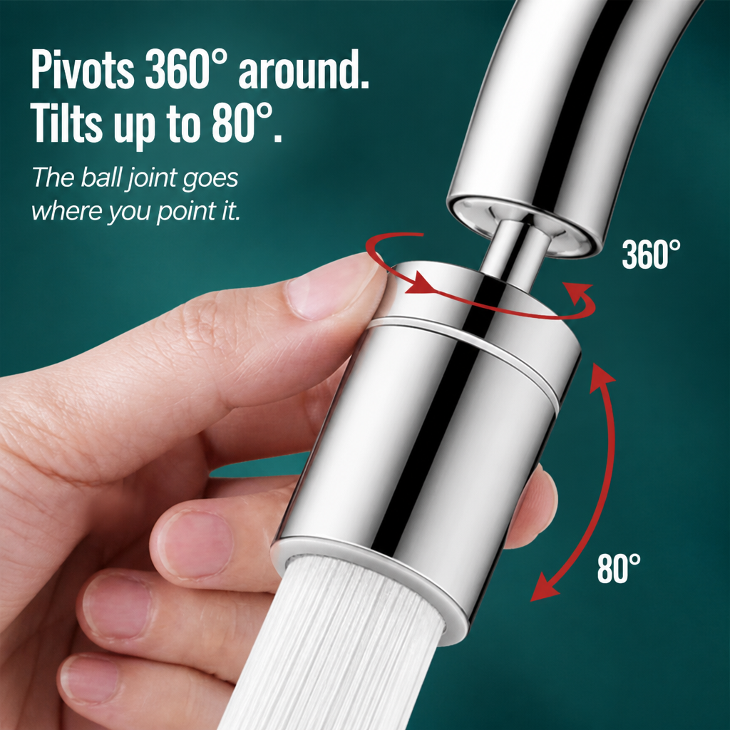 StreamMaster Pro™ — Prevent the Splash and Cover Every Corner of Your Sink