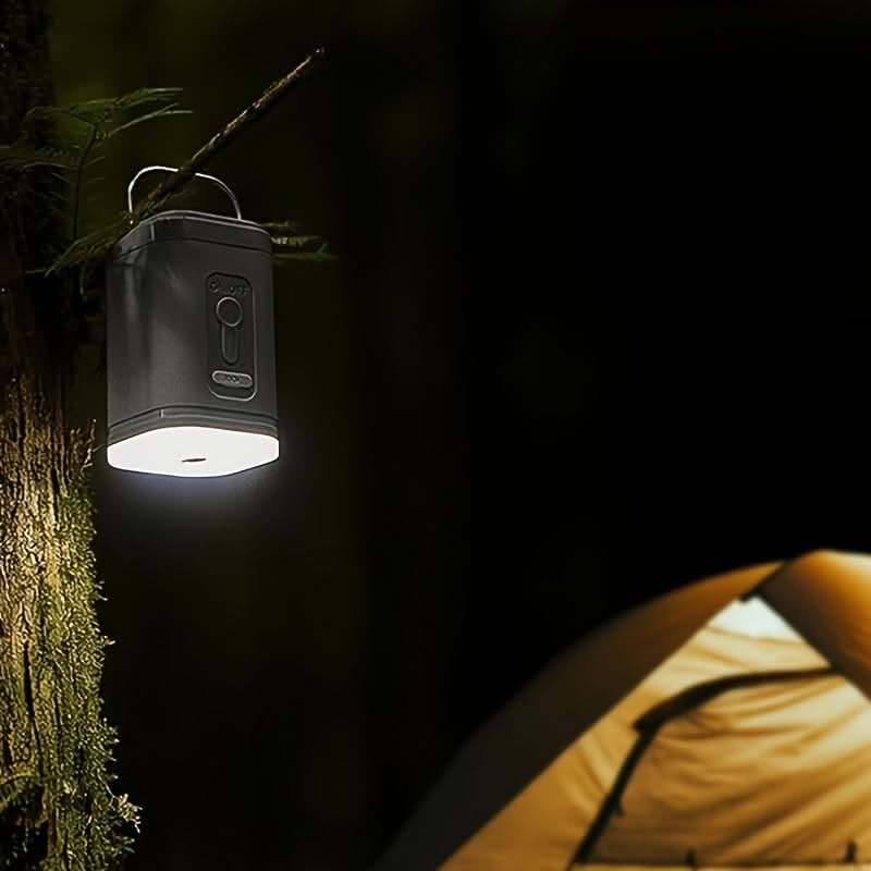 Compact Rechargeable Air Pump with Integrated LED Light