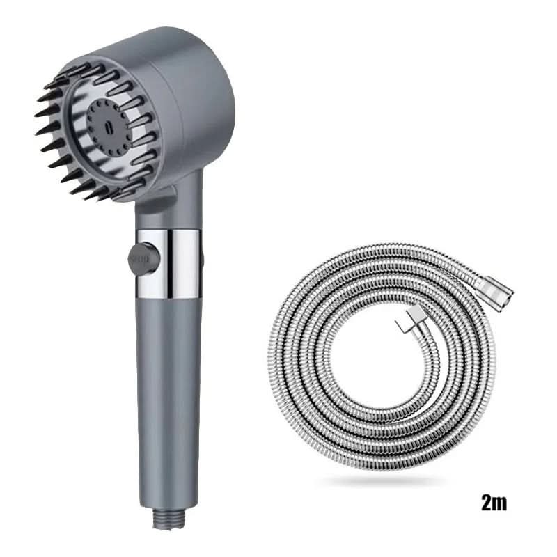 High-Pressure Shower Head with 3 Settings – Filtered Water System