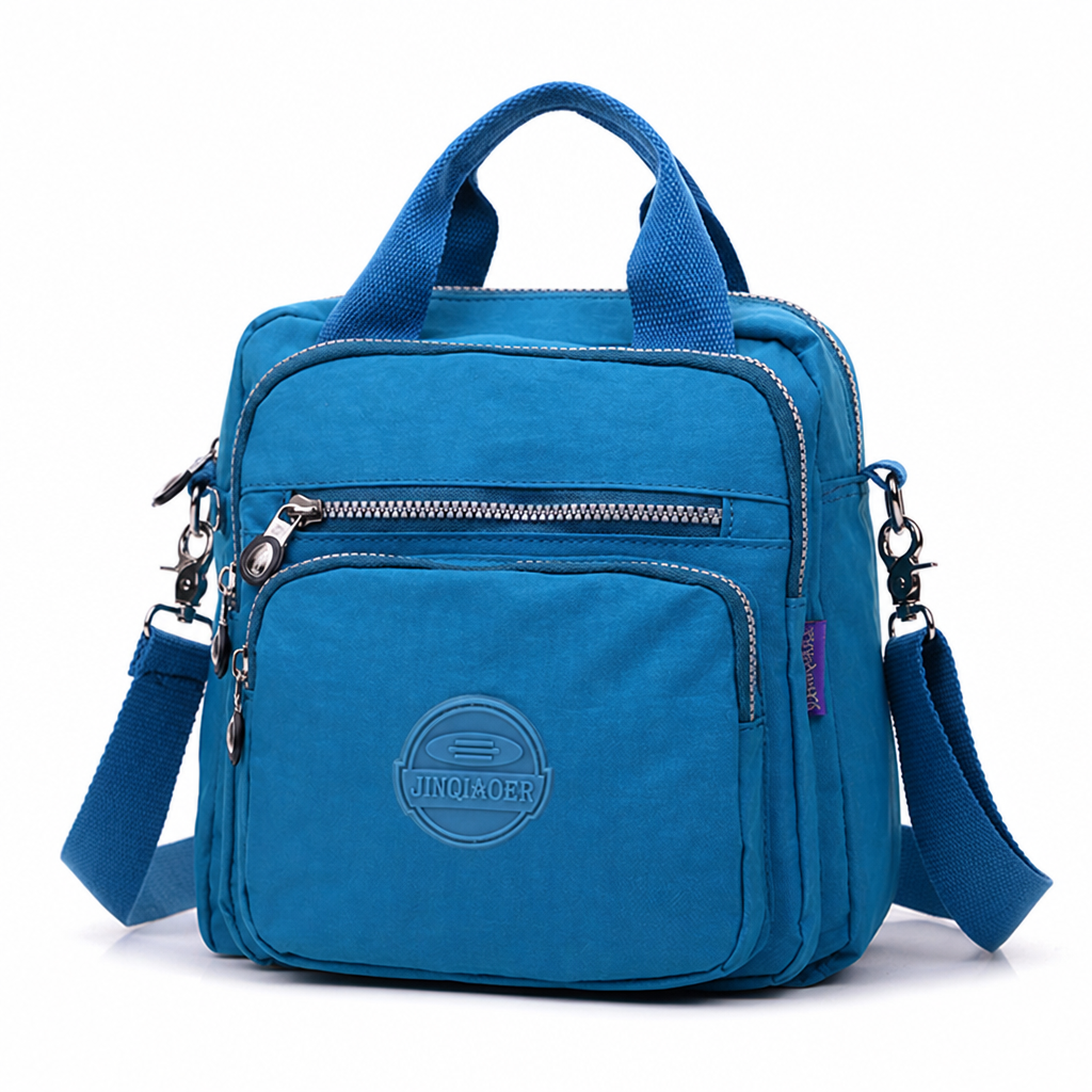 Water-Repellent Multi-Compartment Crossbody Bag