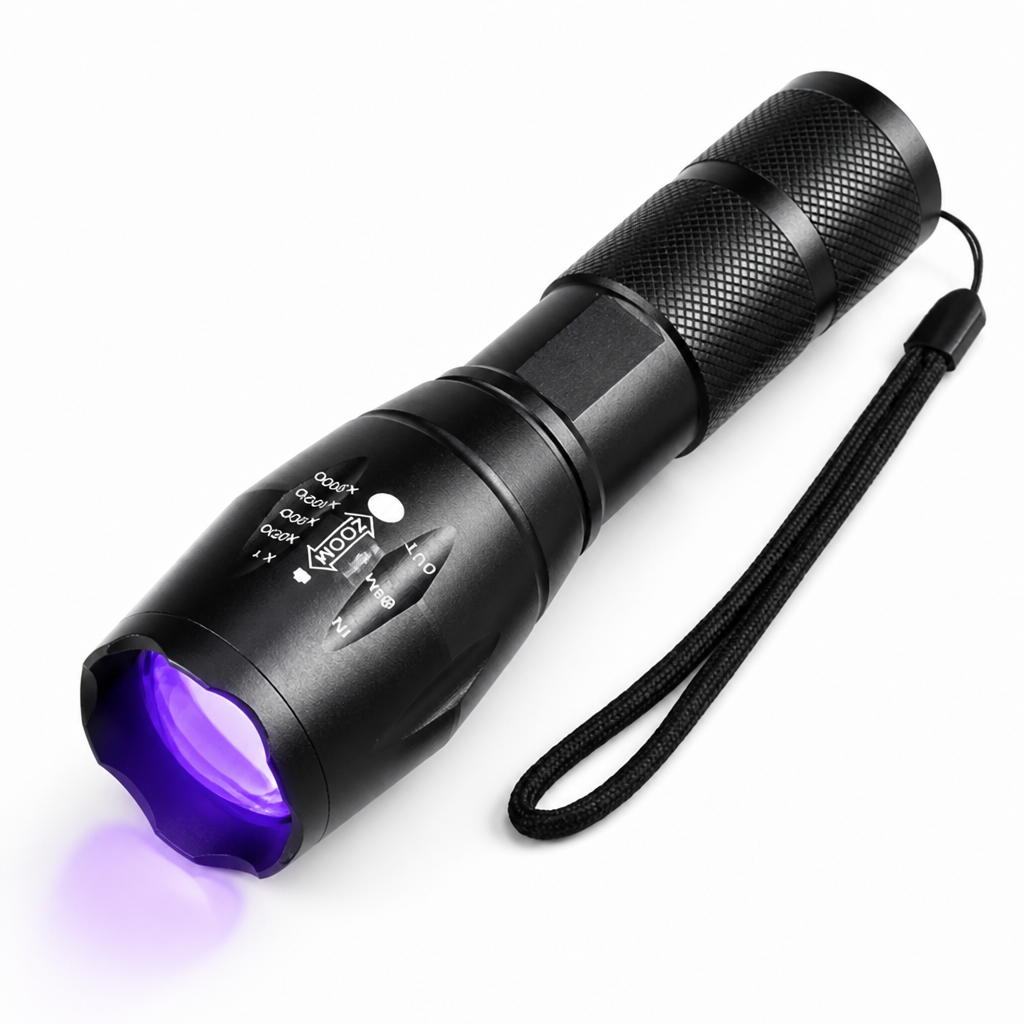 395nm UV USB-C Rechargeable Blacklight Flashlight