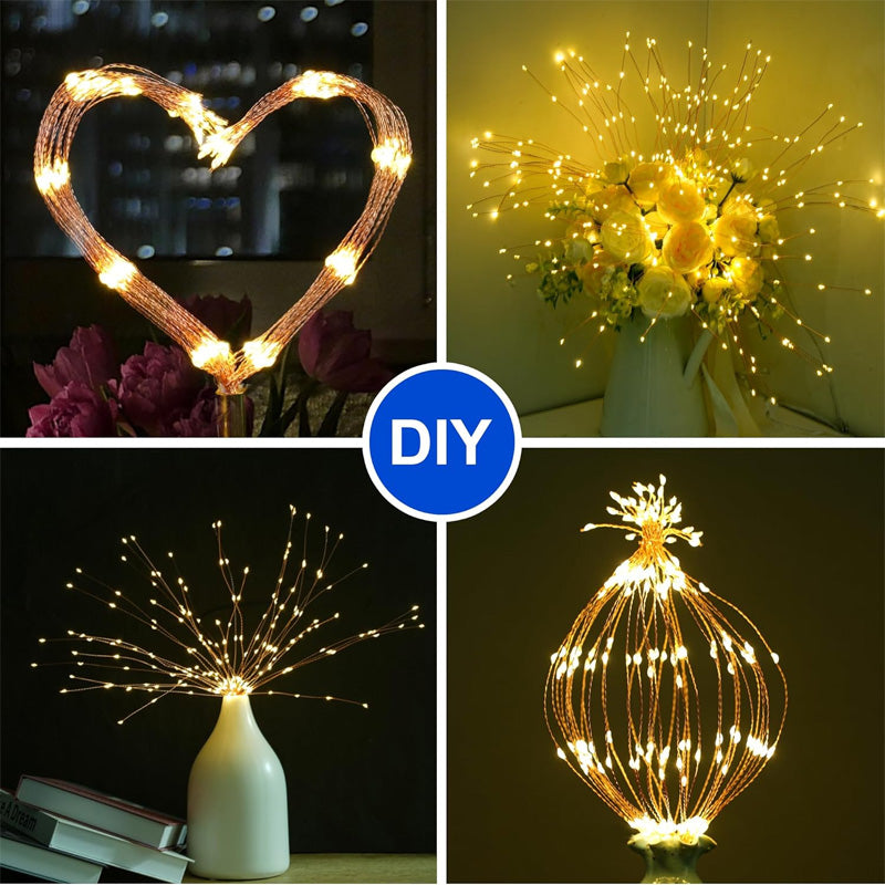 Cordless Solar Garden Lights – Firework Design