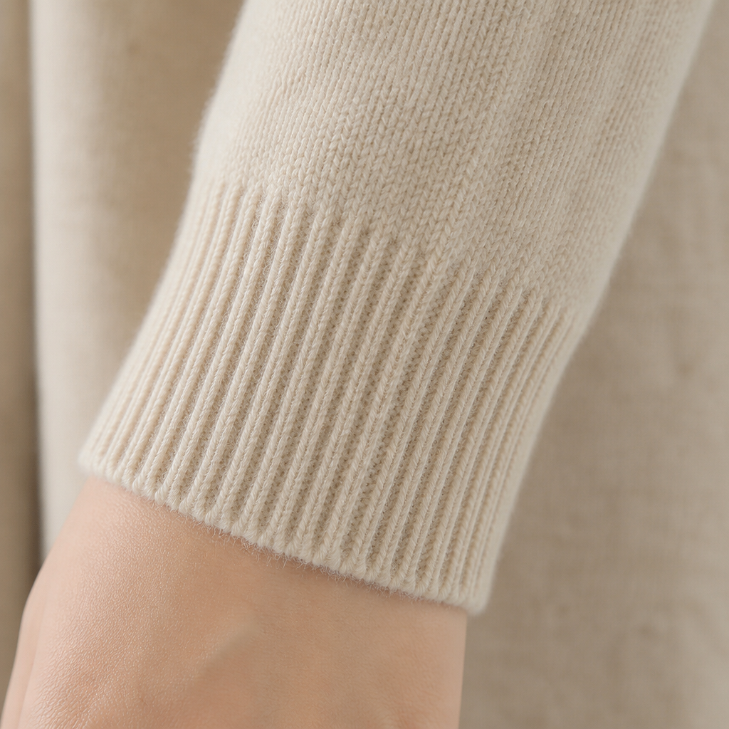 ArcticSilk™ – Comfortable Relaxed-Fit Turtleneck Sweater Featuring Ribbed Edges