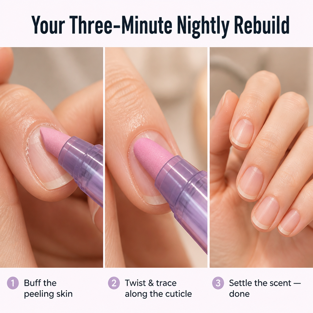 VitaNail™ — Restore Post-Gel Nails With This 3-in-1 Oil Buffer Pen