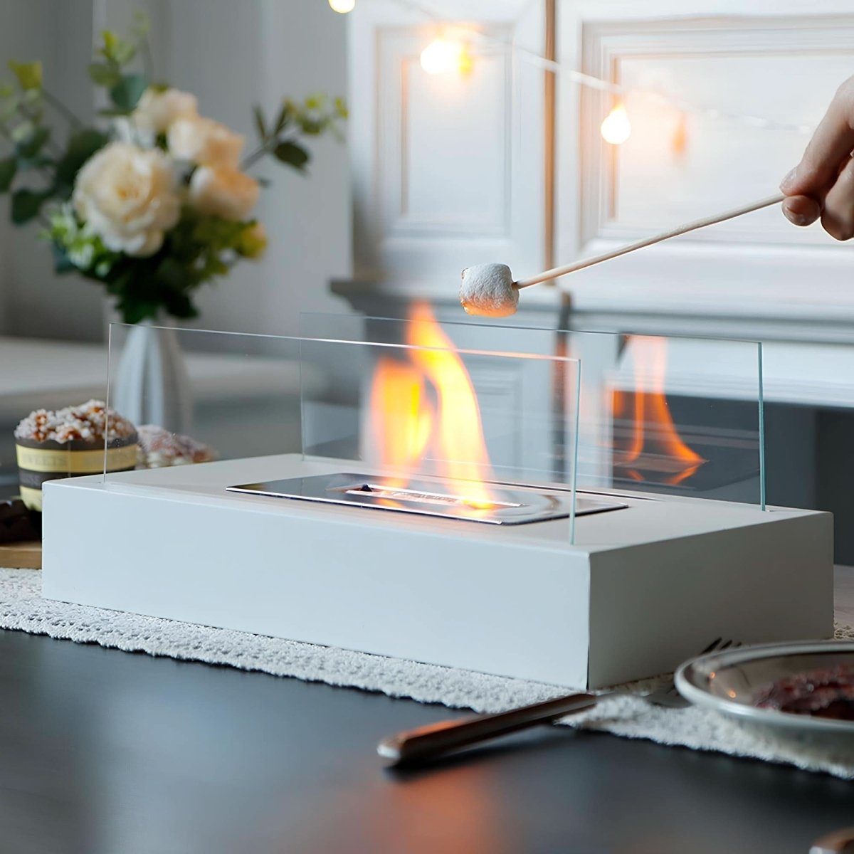 Indoor and Outdoor Smokeless Fireplace – Tabletop Bioethanol Fire Pit