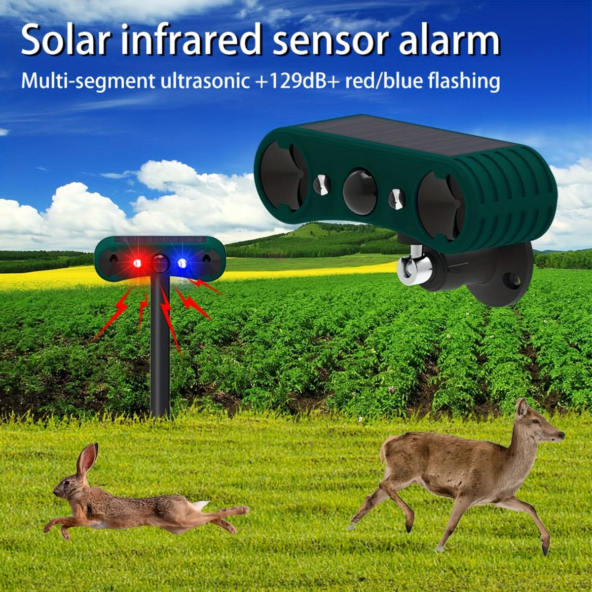 Motion Activated Pest Repeller for Gardens