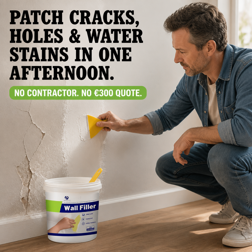 SmoothSavvy™ — Fix Cracks, Holes & Water Stains All in One Afternoon