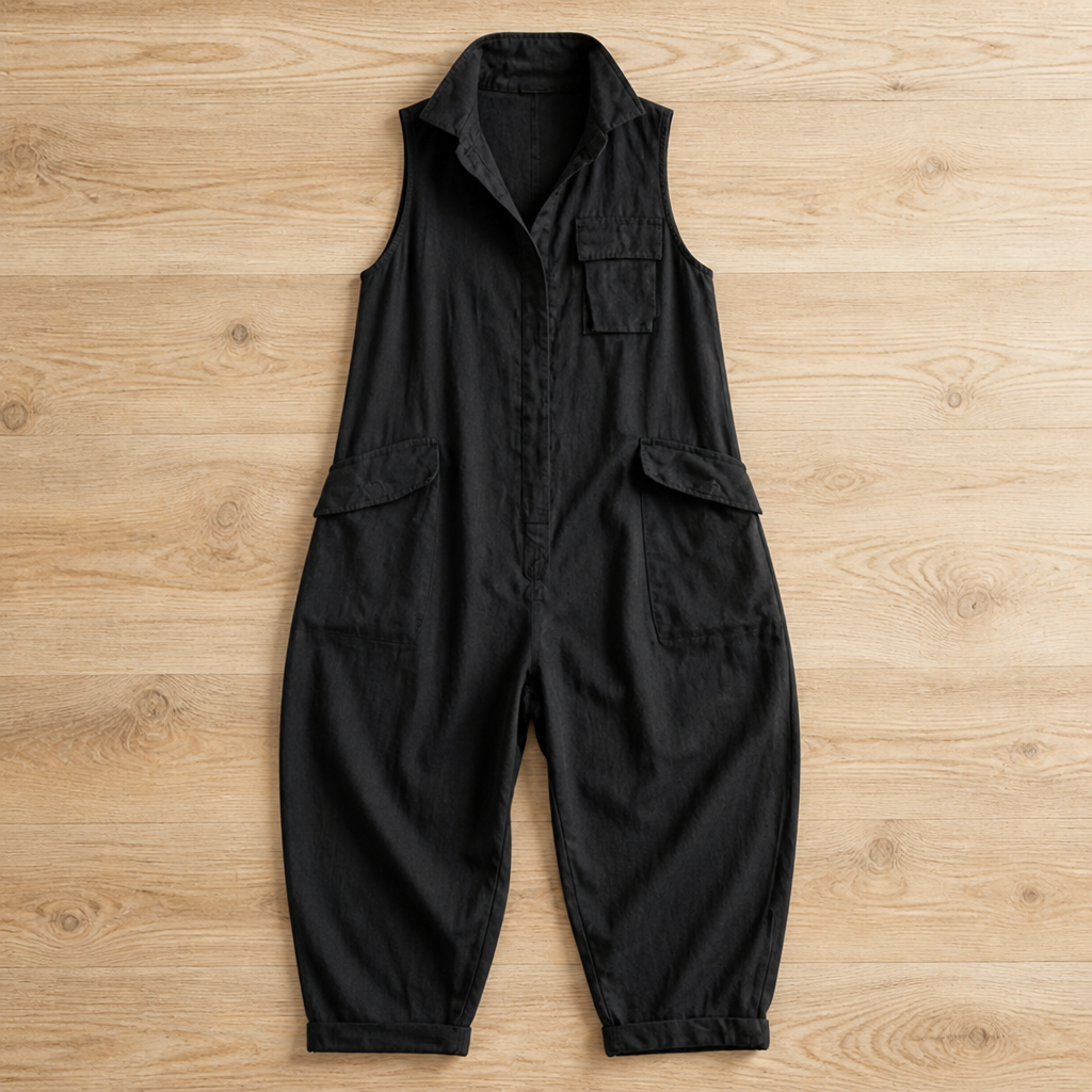 Velaire™ Sleeveless Overalls — Move Freely, Look Effortlessly Magnetic All Day