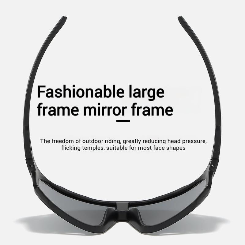 Wraparound Sports Sunglasses with Auto Darkening and UV Protection, Unisex