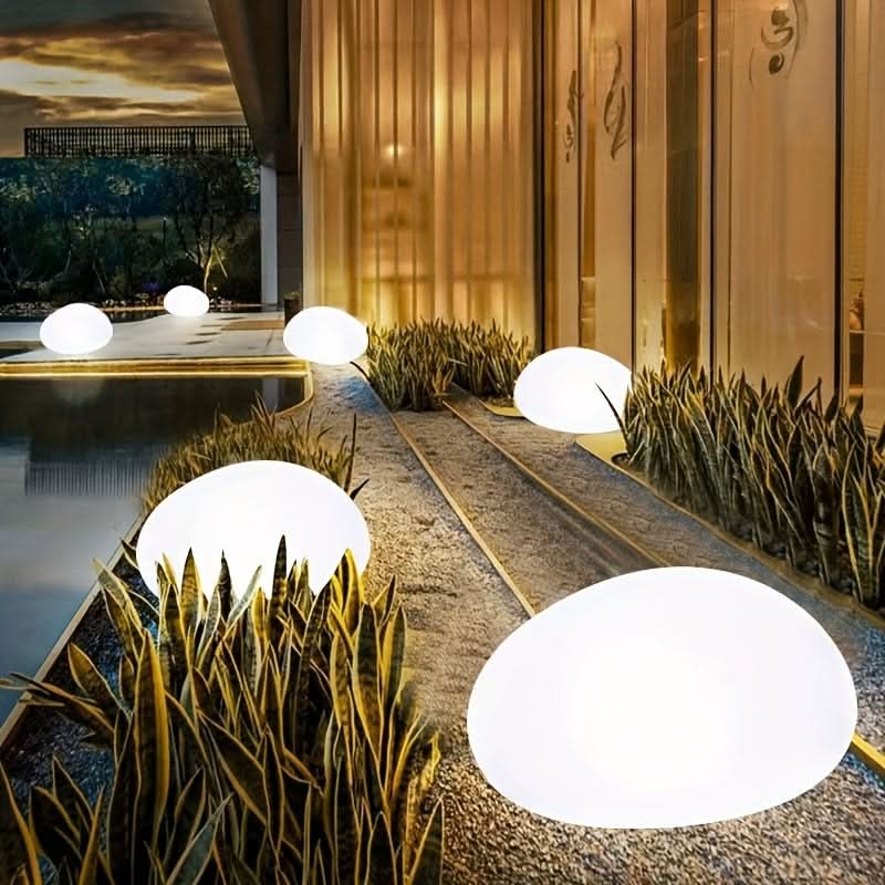 Solar Imitation Stone Sphere Lamp for Garden – Powered by Sunlight