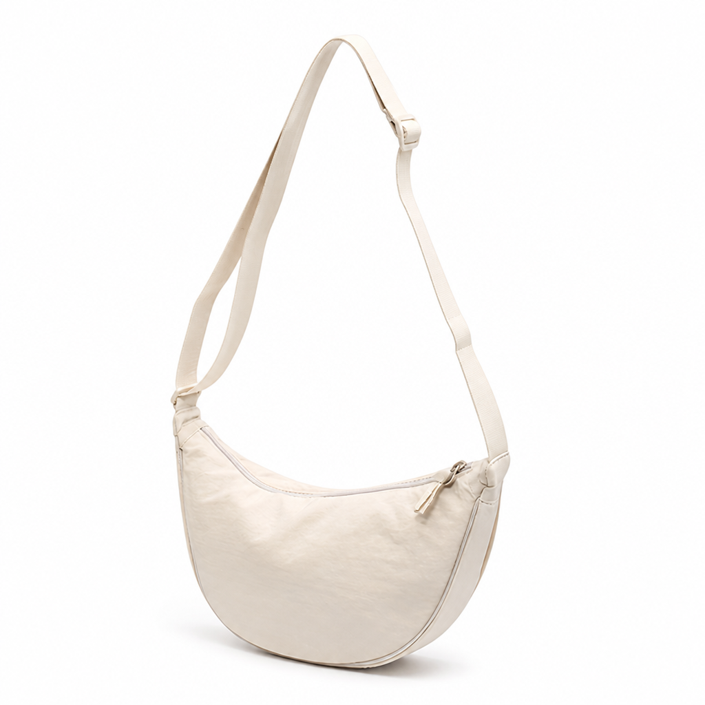Lightweight Splash-Proof Nylon Crescent Shoulder Bag