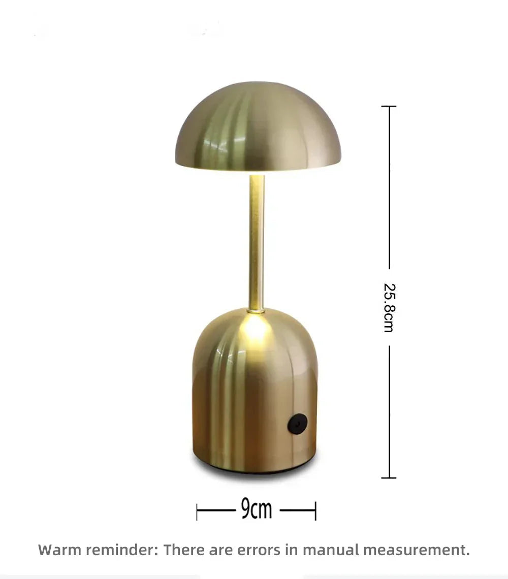 Touch-Controlled Metal LED Desk Lamp with Dimming Feature