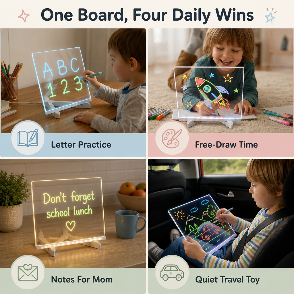 LumaCraft™ — Swap Screen Time For Radiant Doodles That Erase Instantly
