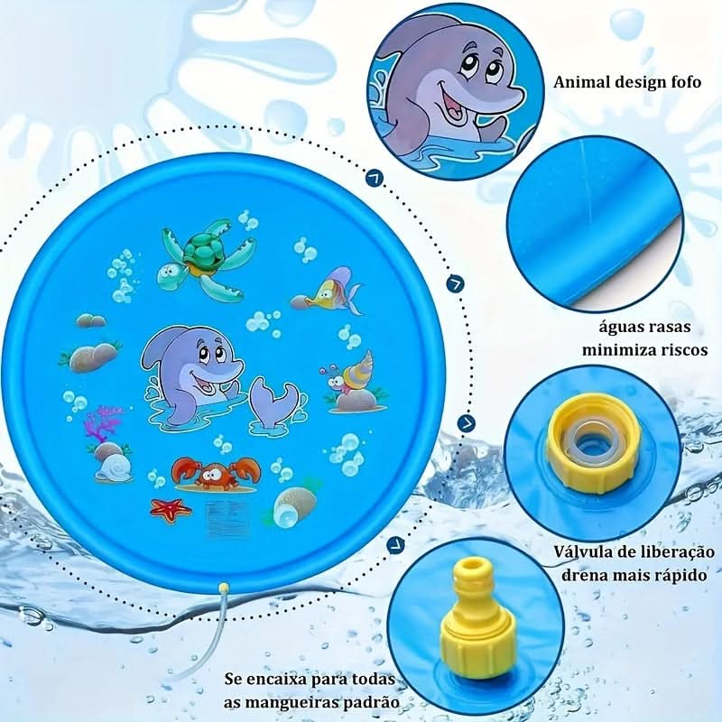 Summer Water Spray Mat for Outdoor Family Enjoyment